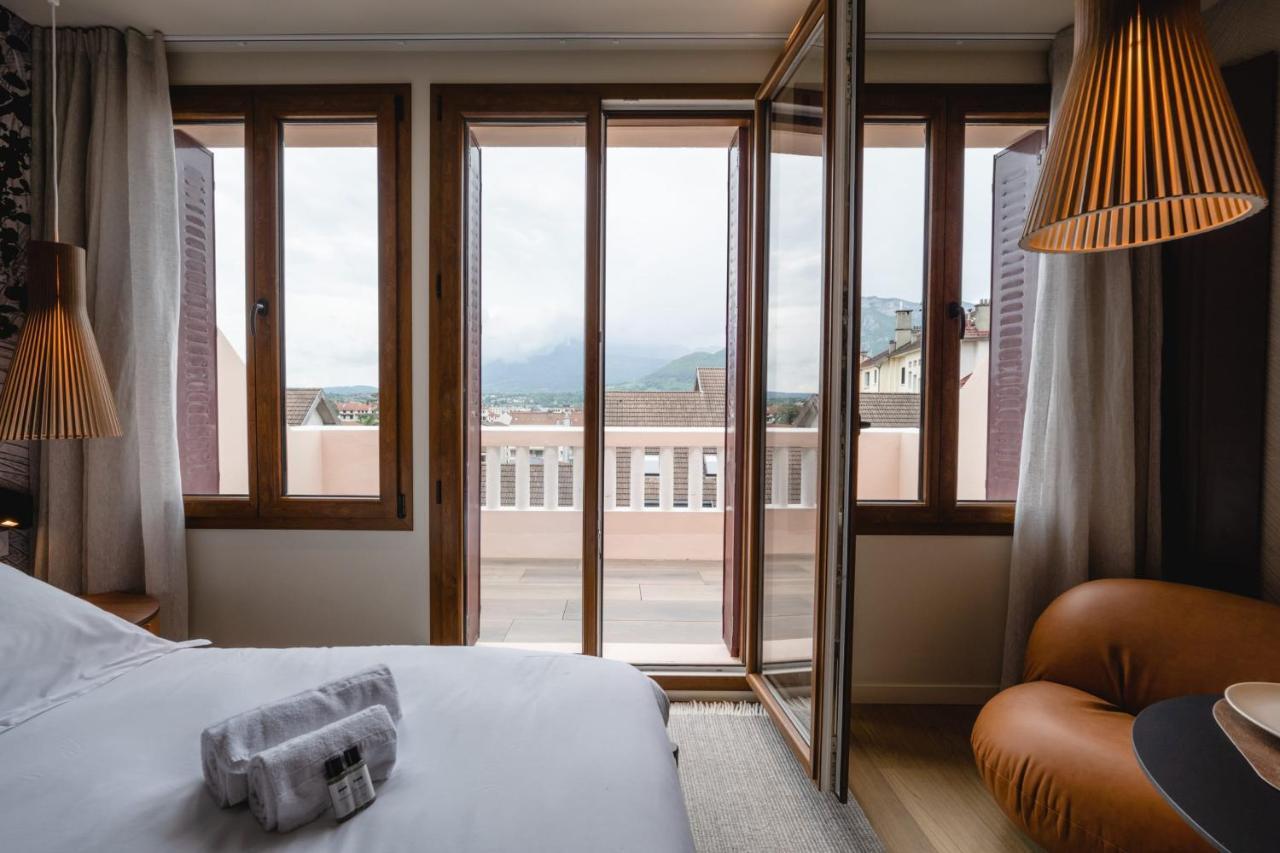 Le Nid Du Favre I - Charming Studio With Stunning Lake View อานซี ภายนอก รูปภาพ