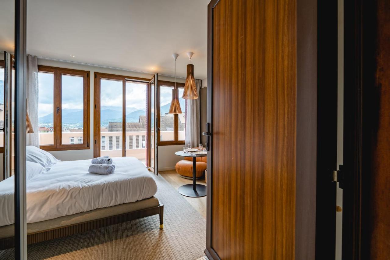 Le Nid Du Favre I - Charming Studio With Stunning Lake View อานซี ภายนอก รูปภาพ